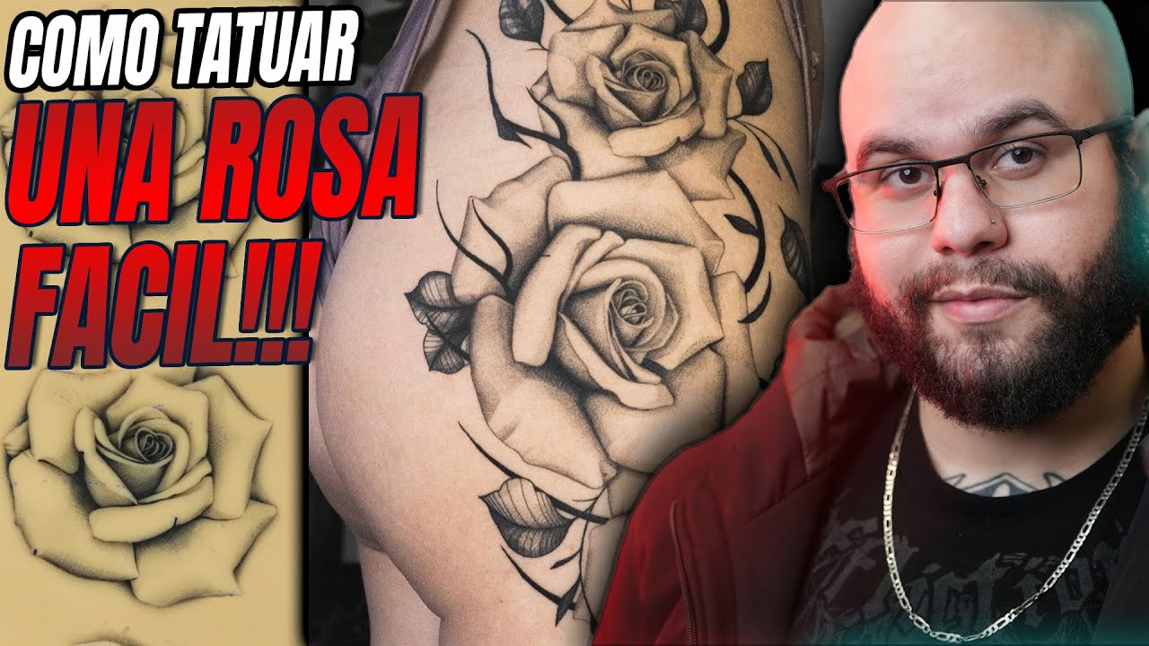 tatuaje de la rosa en la mano
