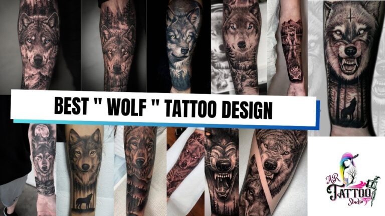 tatuajes de lobos en 3d en el brazo