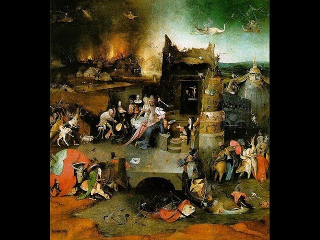 triptico las tentaciones de san antonio el bosco