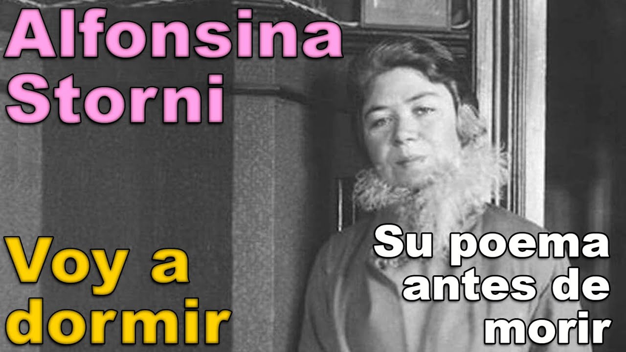 voy a dormir poema de alfonsina storni