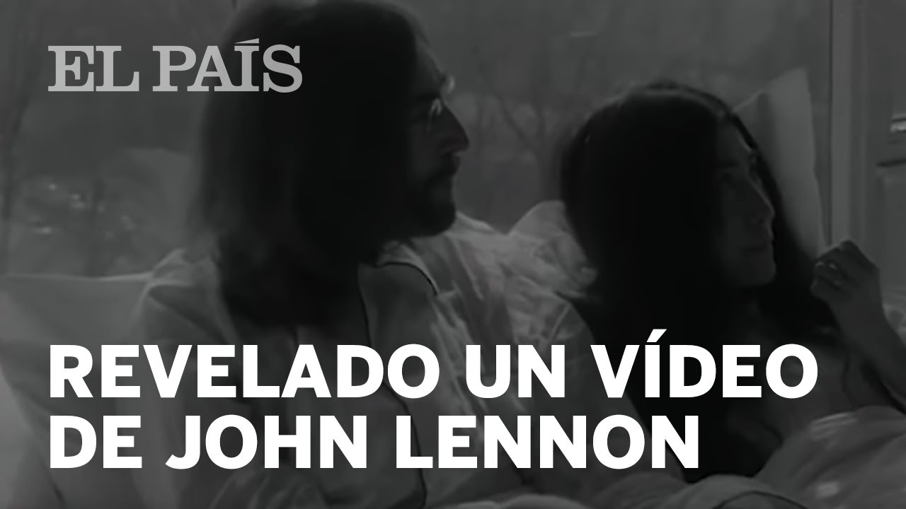 yoko ono y john lennon foto cama
